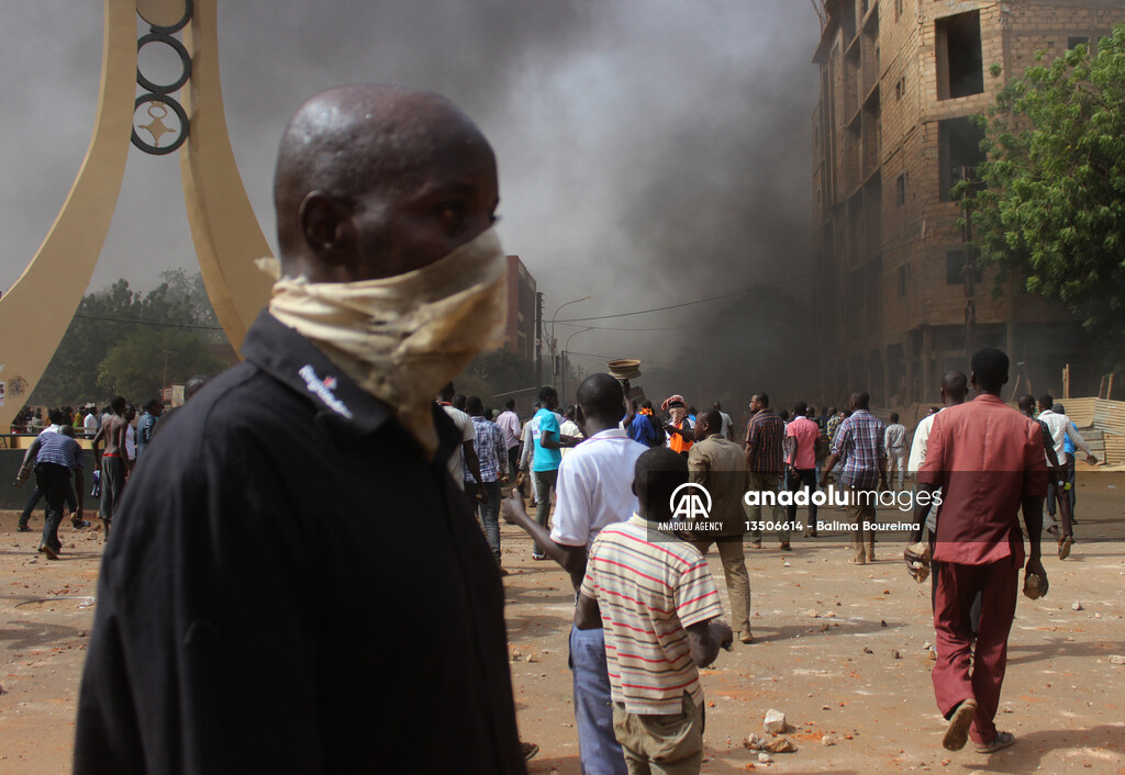 Protest against government's budget law in Niger