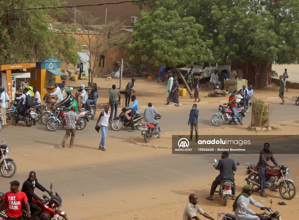 Protest against government's budget law in Niger