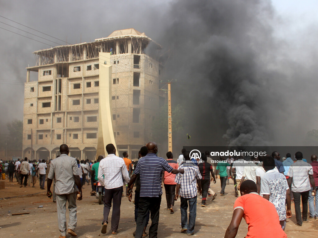 Protest against government's budget law in Niger