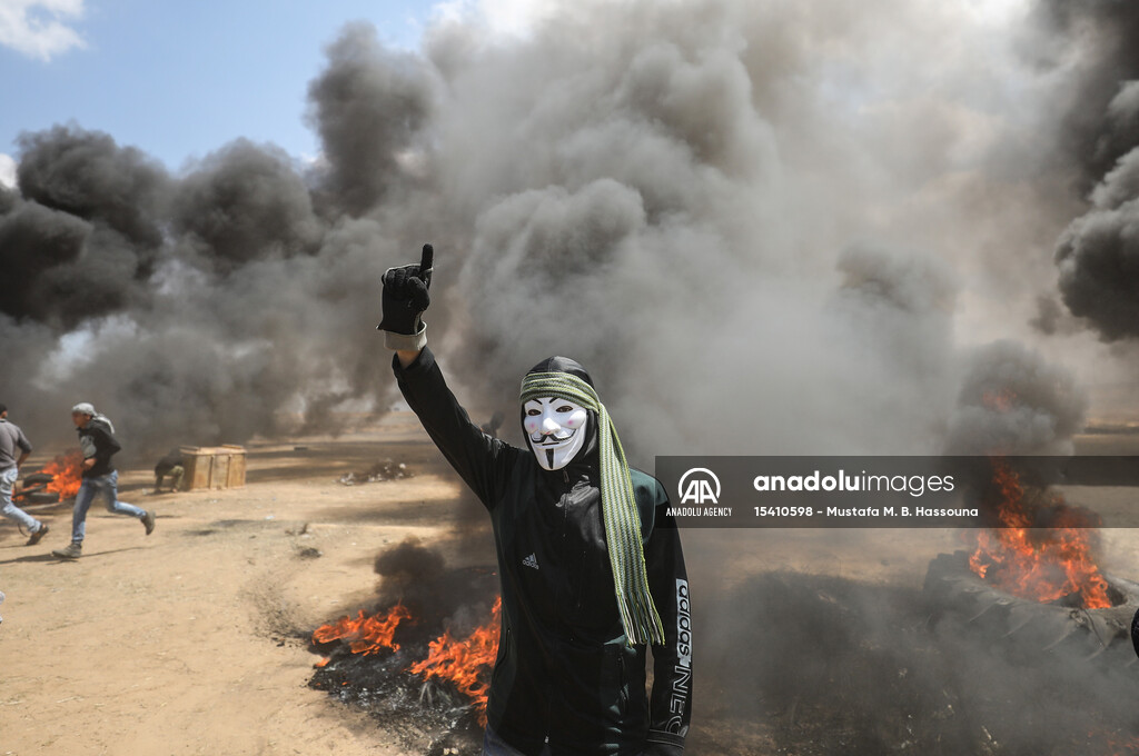 Protest at Gaza-Israel border