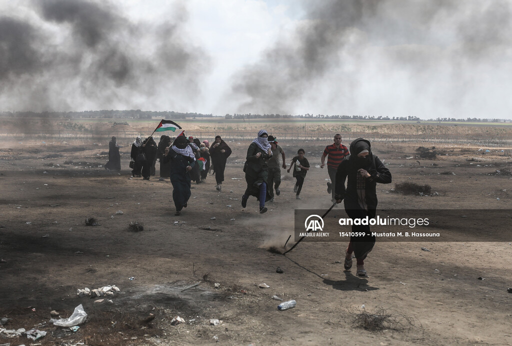 Protest at Gaza-Israel border