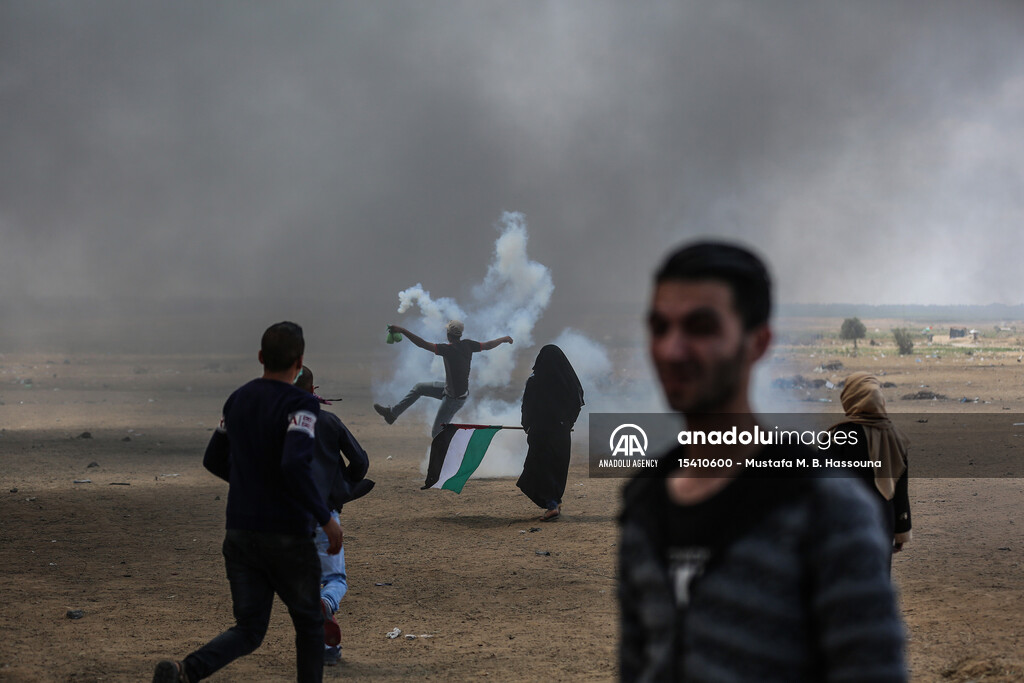Protest at Gaza-Israel border