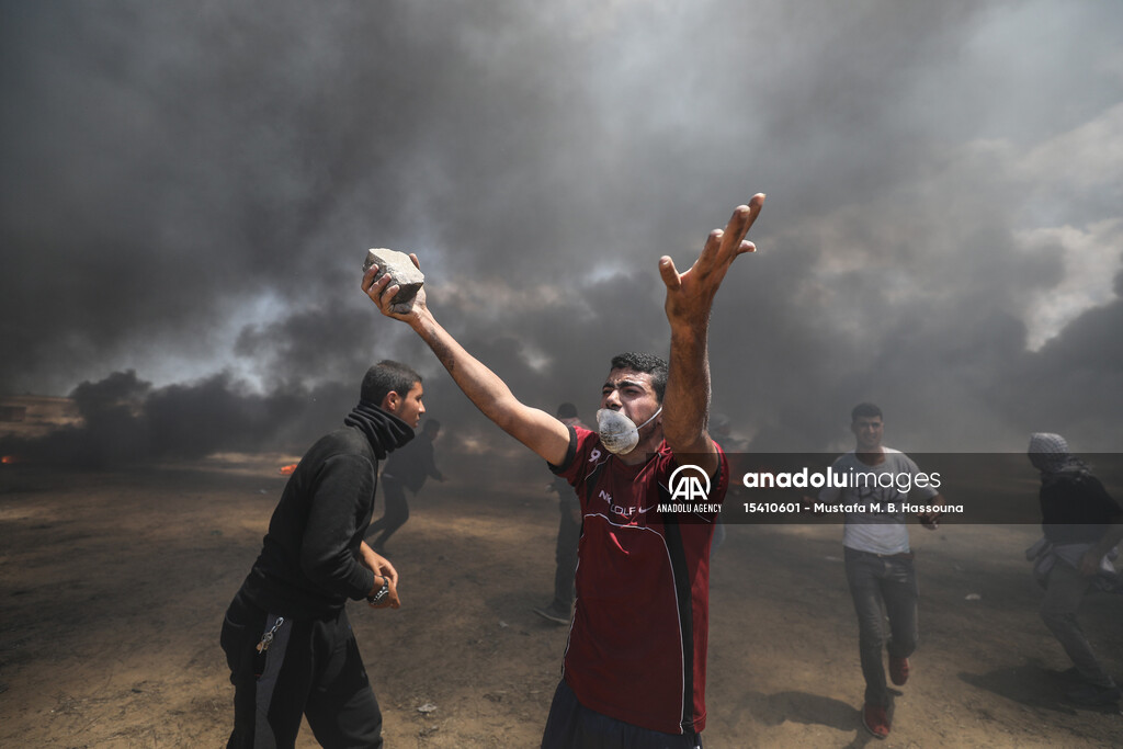 Protest at Gaza-Israel border