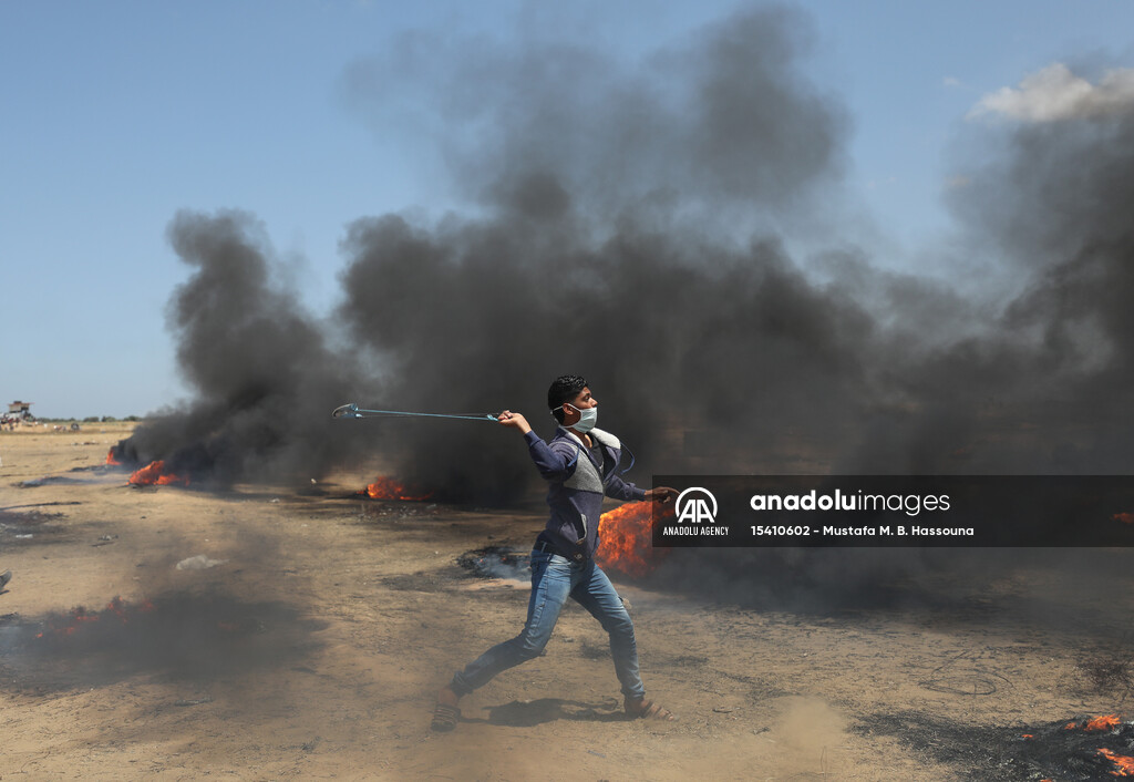 Protest at Gaza-Israel border