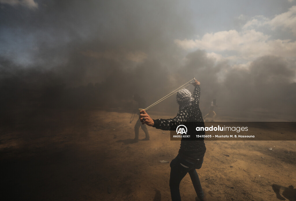 Protest at Gaza-Israel border