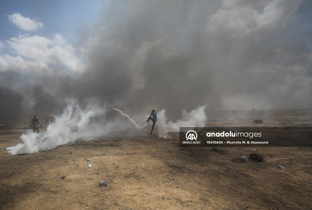 Protest at Gaza-Israel border
