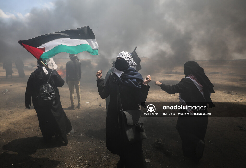 Protest at Gaza-Israel border