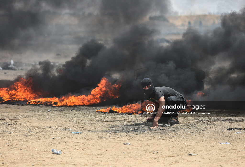 Protest at Gaza-Israel border