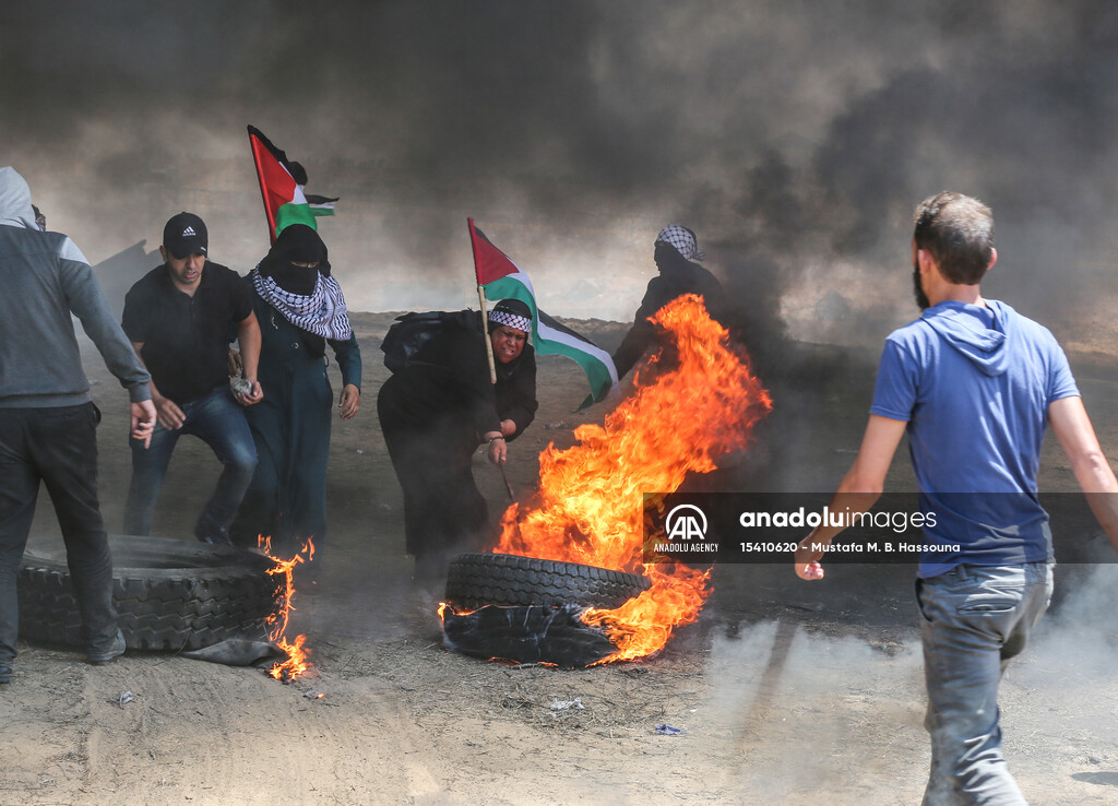 Protest at Gaza-Israel border