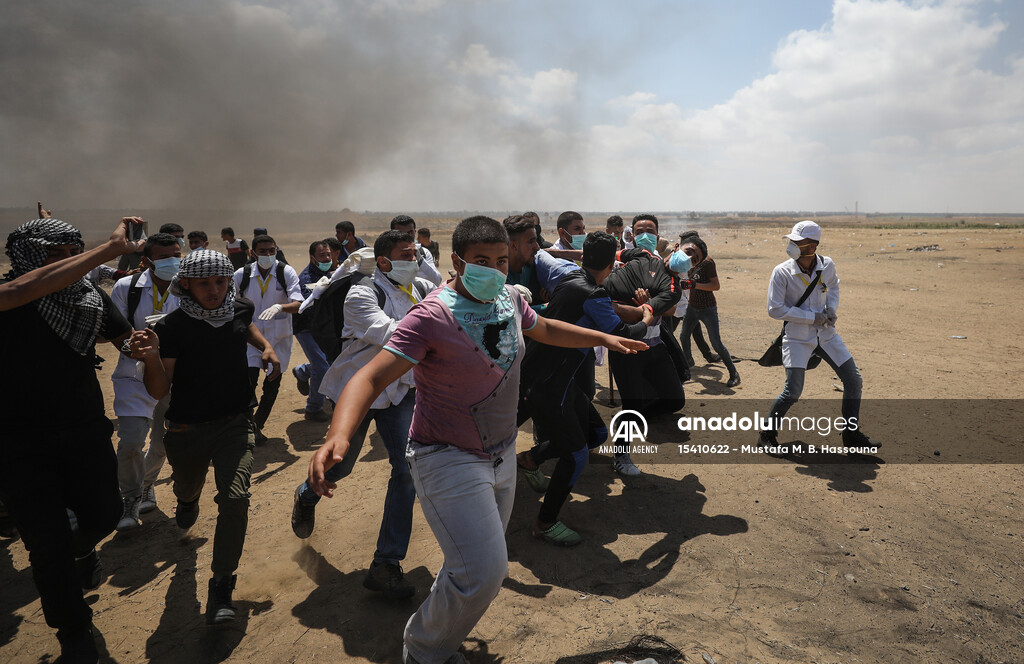 Protest at Gaza-Israel border