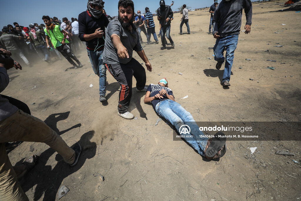 Protest at Gaza-Israel border