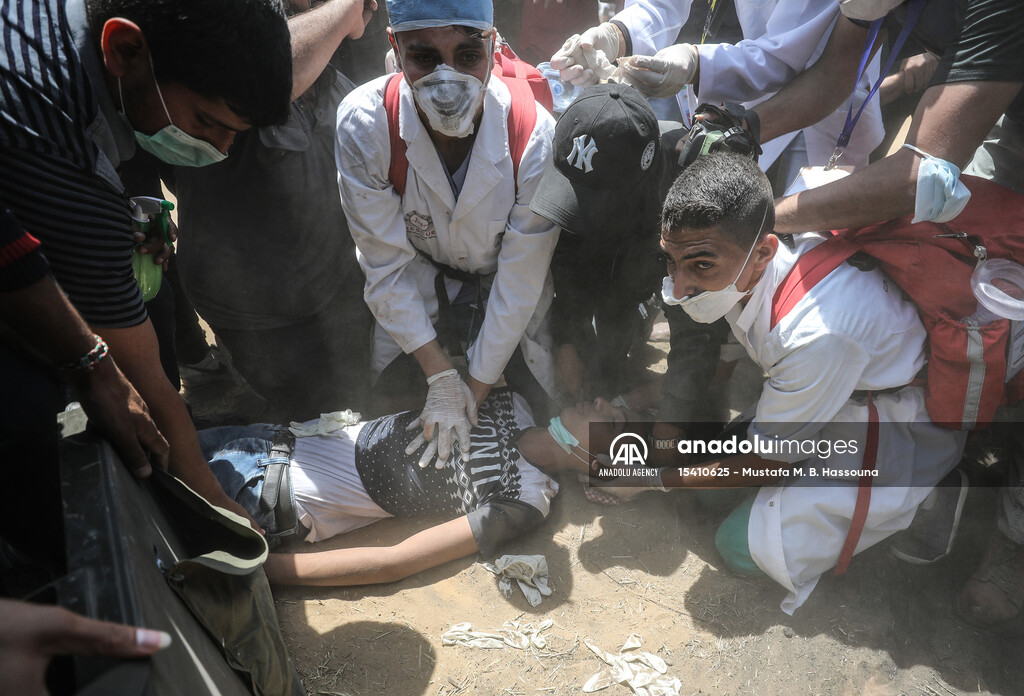 Protest at Gaza-Israel border