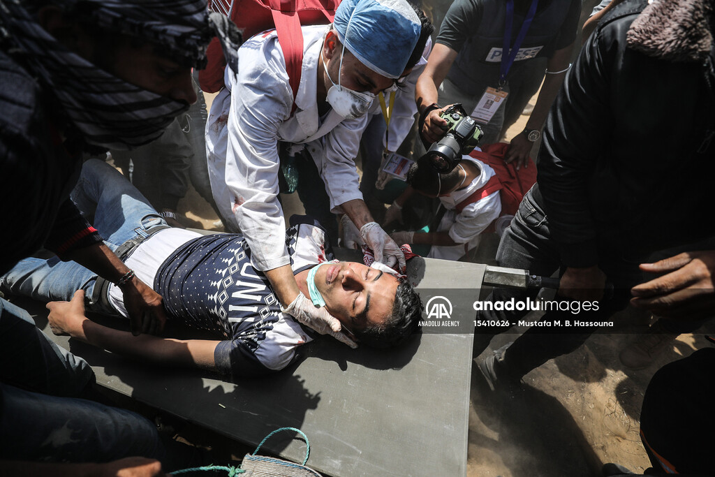 Protest at Gaza-Israel border