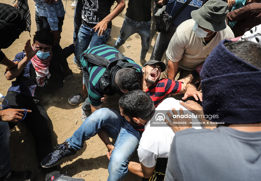 Protest at Gaza-Israel border