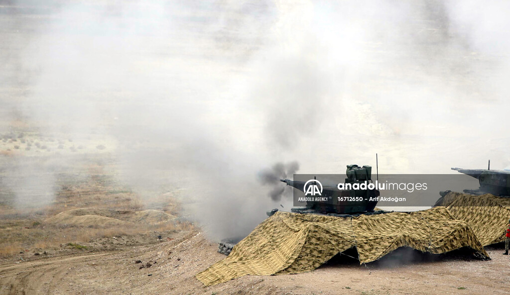 Turkish Army's military drill in Ankara