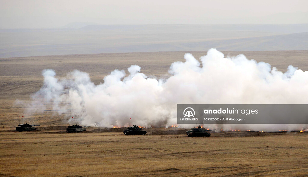 Turkish Army's military drill in Ankara