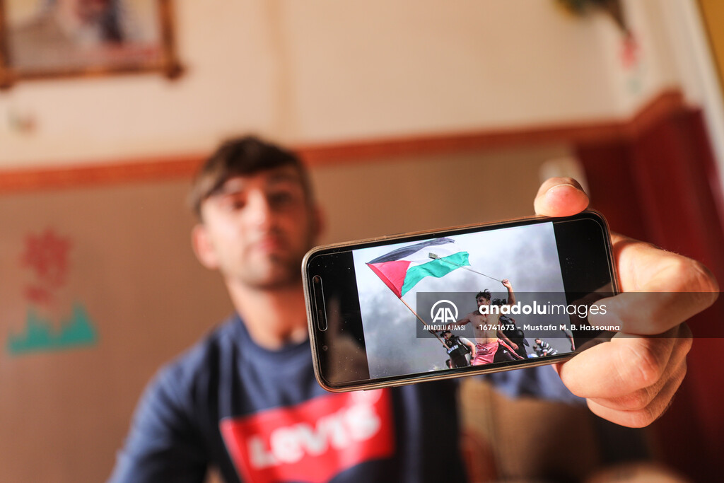 AA muhabirinin fotoğrafı Filistin direnişinin sembollerinden biri olma yolunda