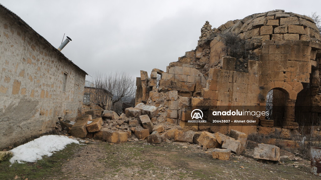 Tarihi Dağpazarı Kilisesi'nin bir bölümü şiddetli yağışlar nedeniyle yıkıldı