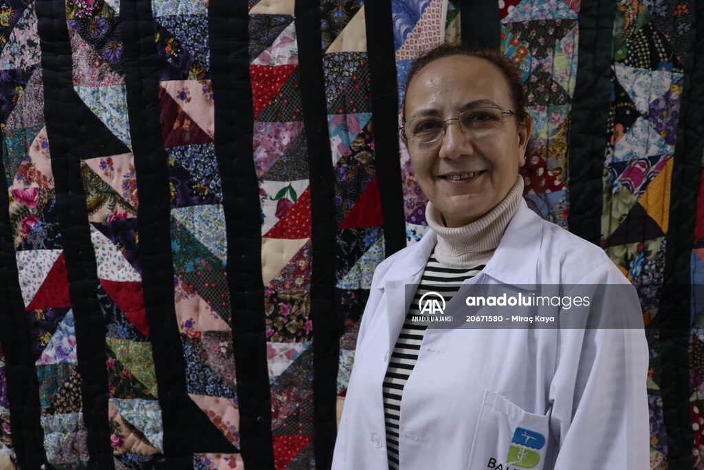 Ninelerinden kalan parça kumaşlarla "kırkyama" yorgan yaptılar