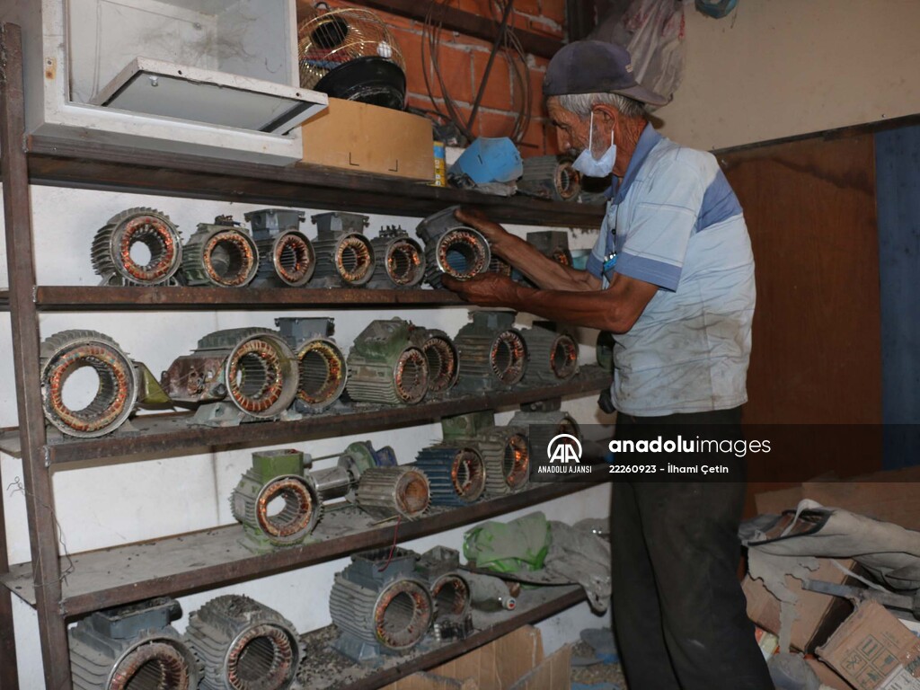 Göynüklü bobinaj ustası mesleğini yarım asırdır sürdürüyor