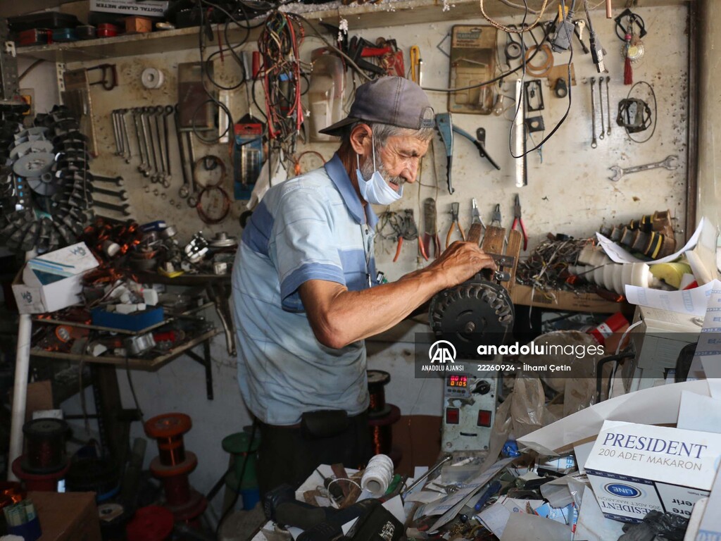 Göynüklü bobinaj ustası mesleğini yarım asırdır sürdürüyor