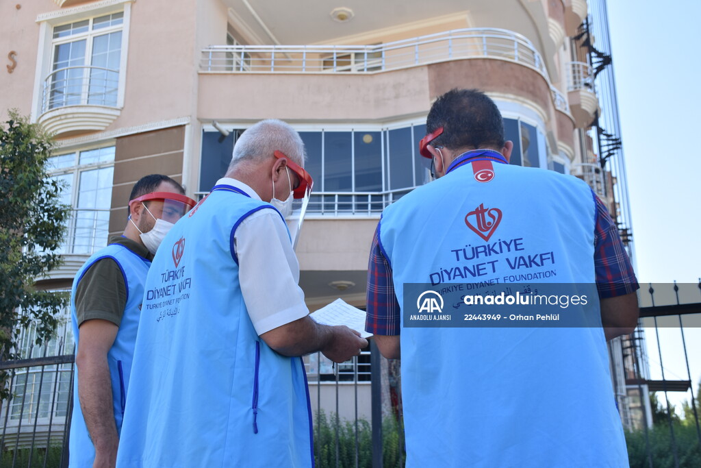 Müftülük personeli filyasyon ekiplerine destek oluyor