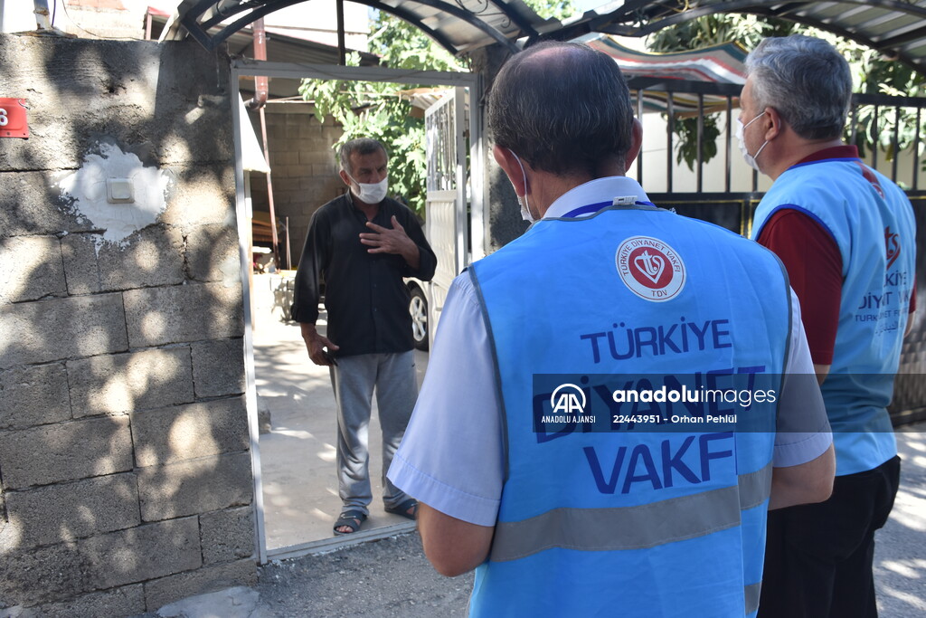 Müftülük personeli filyasyon ekiplerine destek oluyor