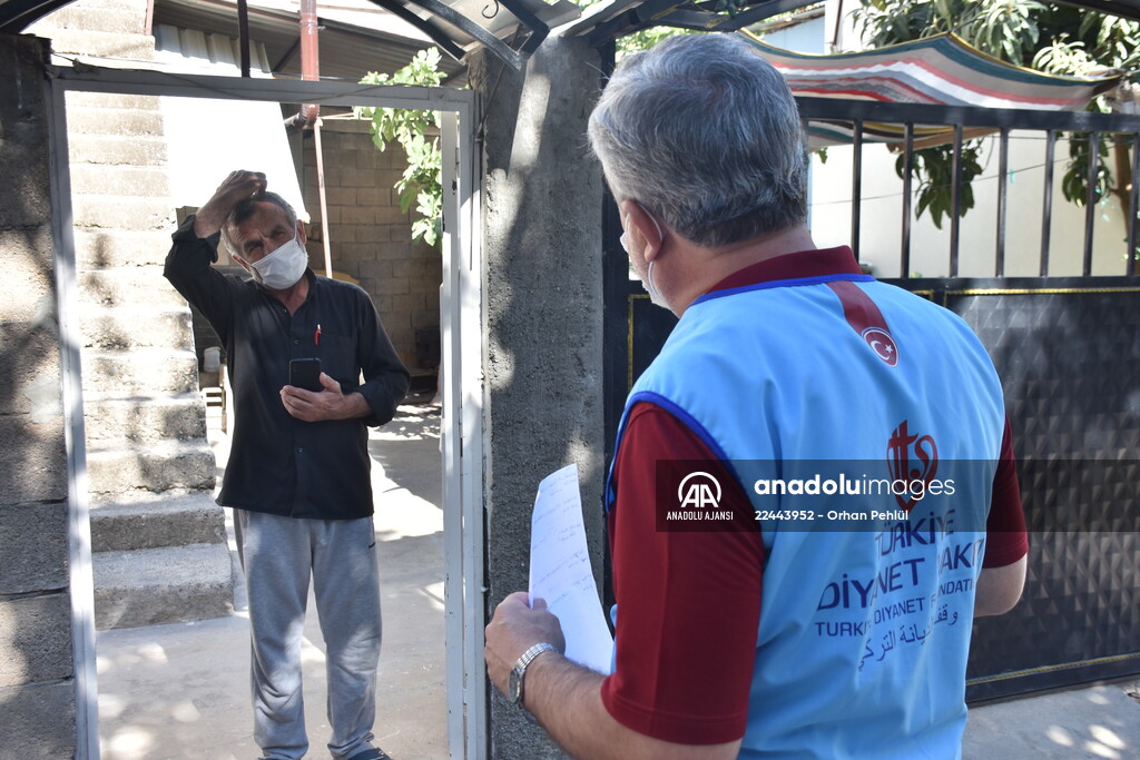 Müftülük personeli filyasyon ekiplerine destek oluyor