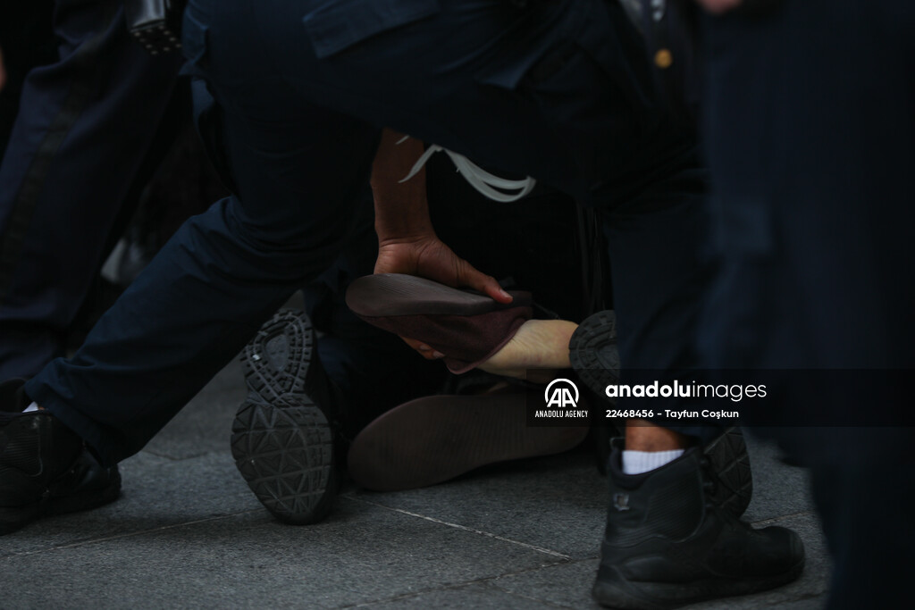 Police detained anti-ICE protestors in NYC