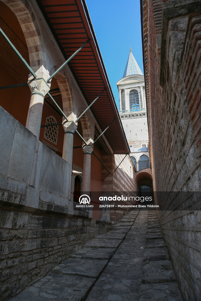 Topkapı Sarayı'nın kapalı bölümlerinden "At Rampası" ziyarete açıldı