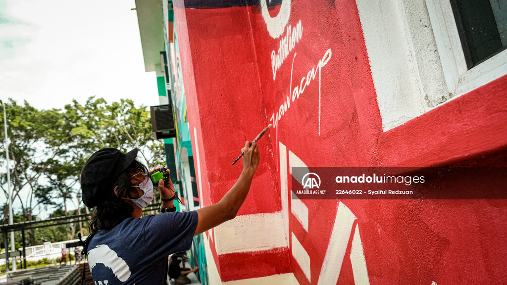 Mural painting for health workers in Malaysia