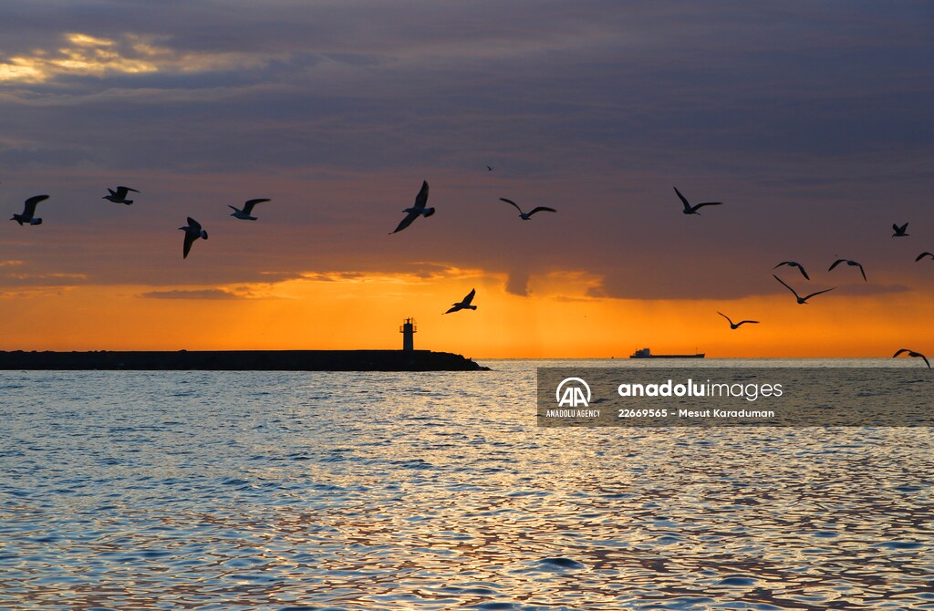 Sunrise in Turkey's Tekirdag