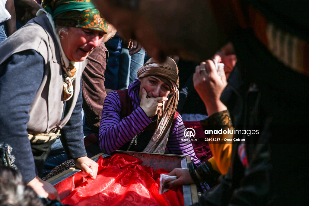 Funeral of Azerbaijanis died in Ganja attack