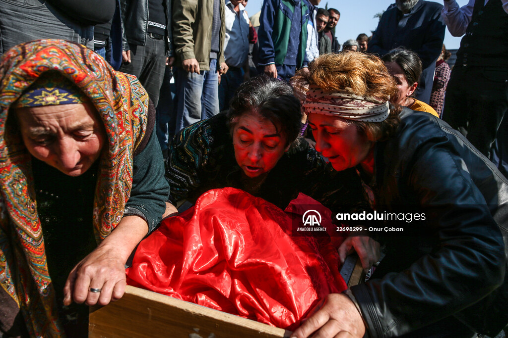 Funeral of Azerbaijanis died in Ganja attack