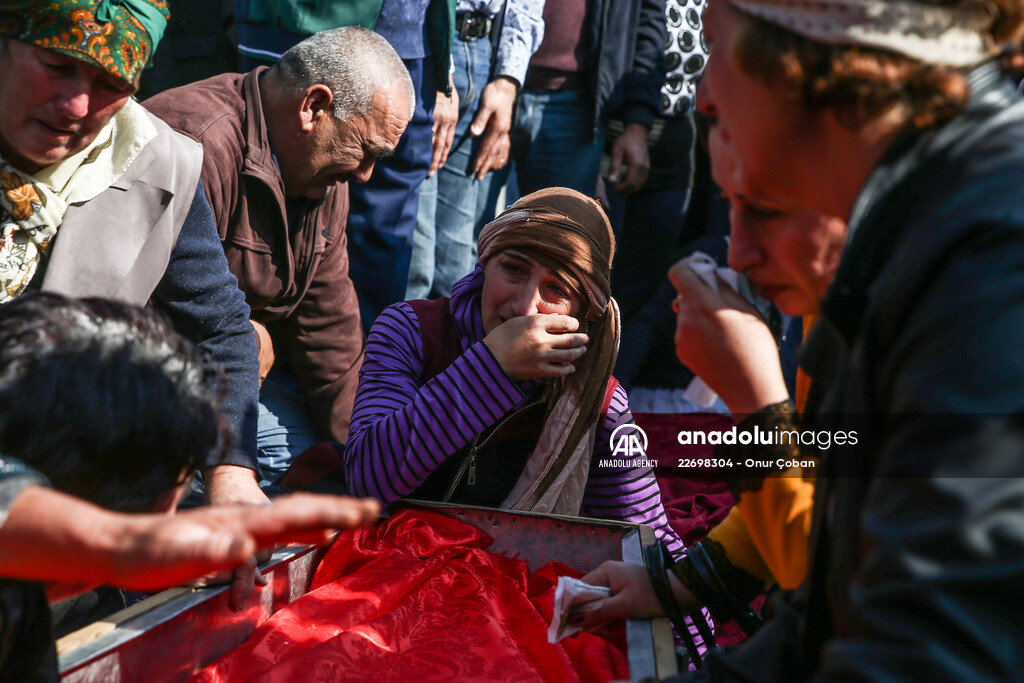 Funeral of Azerbaijanis died in Ganja attack