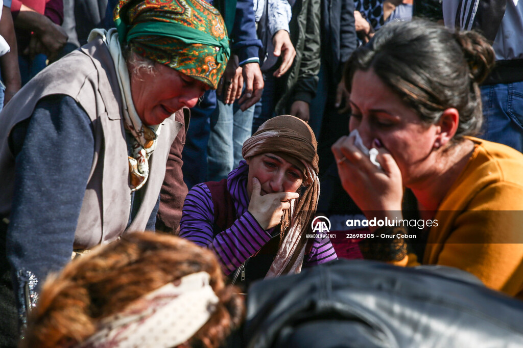 Funeral of Azerbaijanis died in Ganja attack