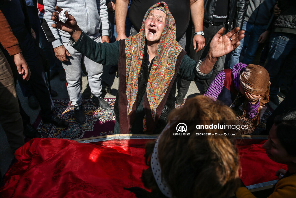 Funeral of Azerbaijanis died in Ganja attack