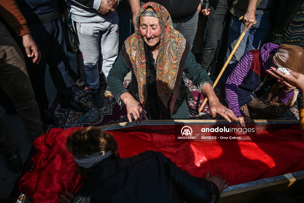 Funeral of Azerbaijanis died in Ganja attack