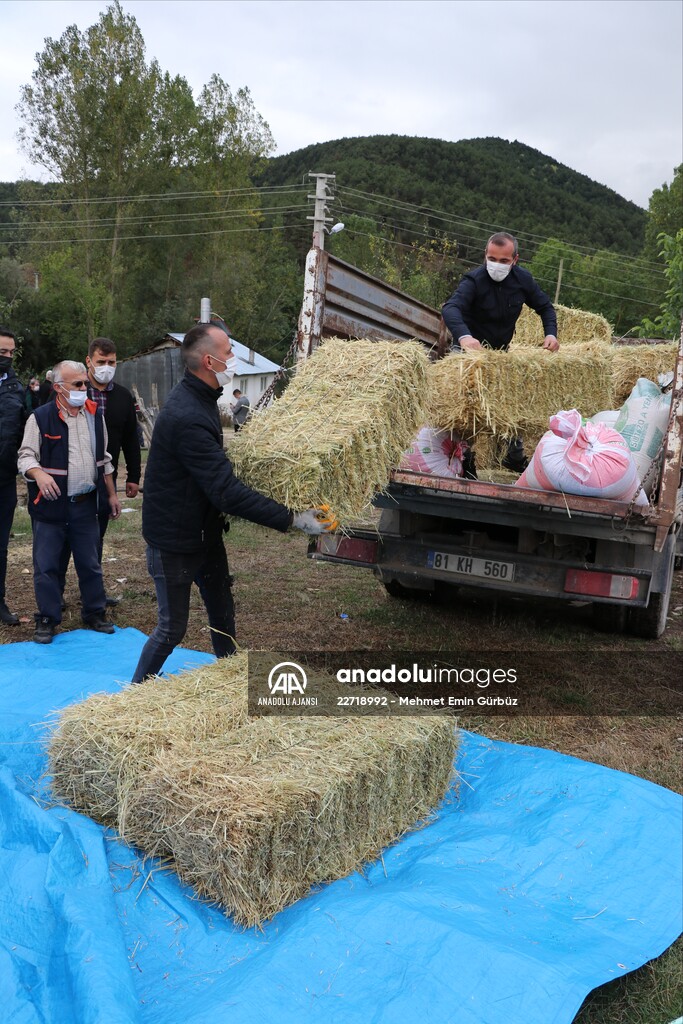Koyunları kurt saldırısında telef olan aileyi, Bakan Pakdemirli sevindirdi