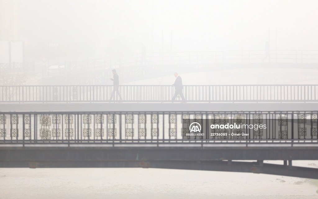 Foggy day in Turkey's Duzce