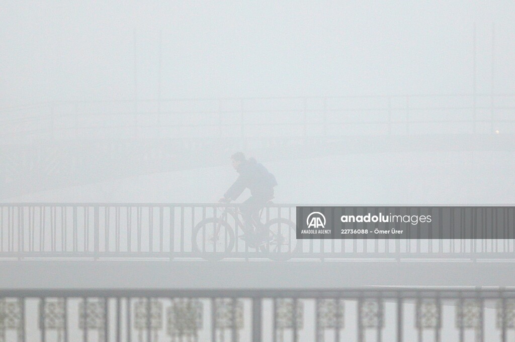 Foggy day in Turkey's Duzce
