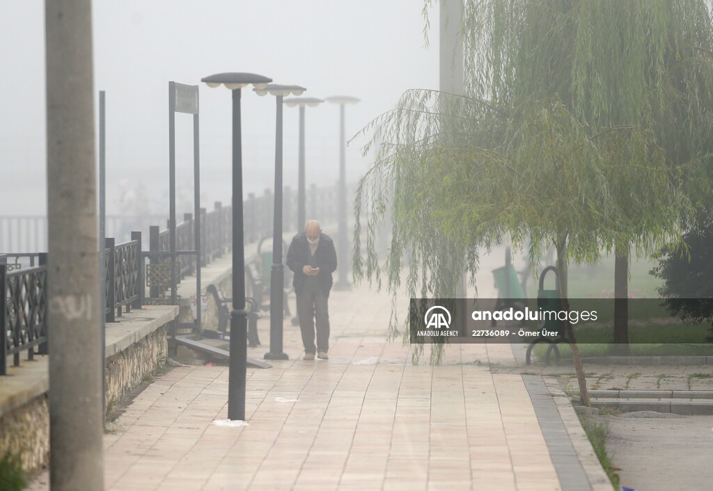Foggy day in Turkey's Duzce