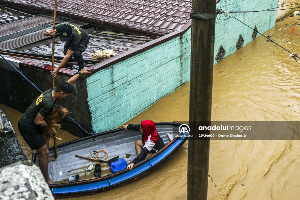 Rizal deluged by Typhoon Vamco in Philippines