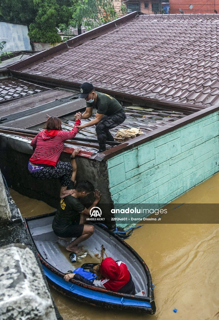 Rizal deluged by Typhoon Vamco in Philippines