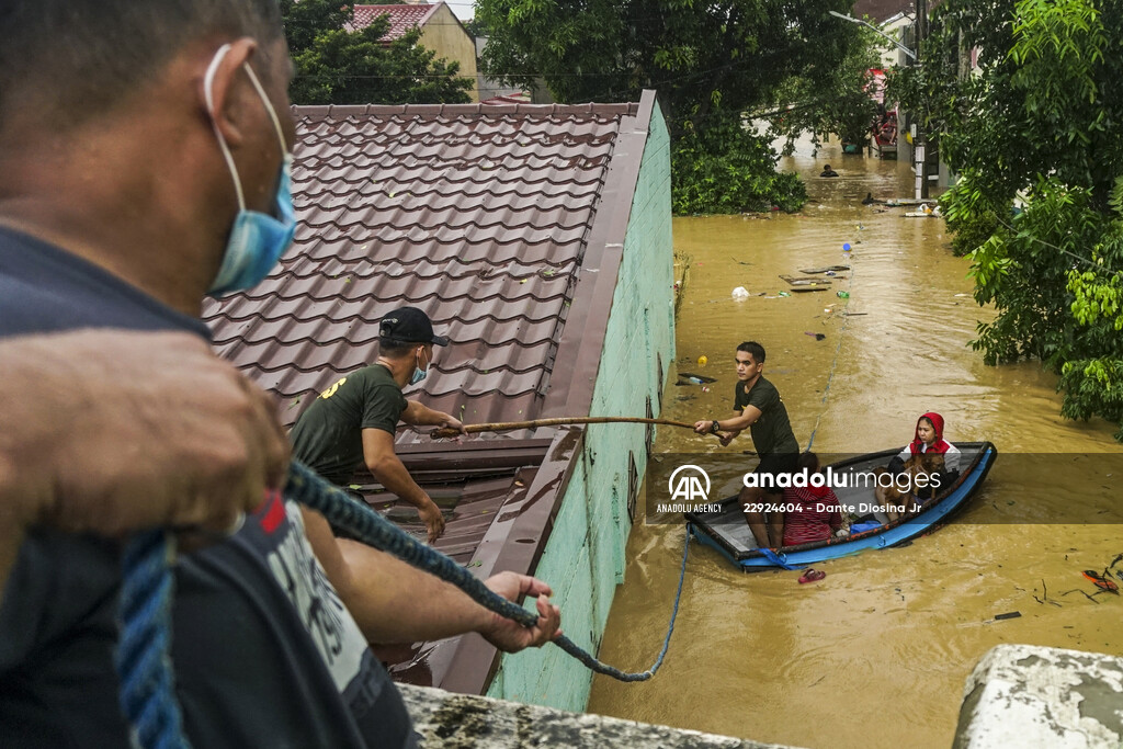 Rizal deluged by Typhoon Vamco in Philippines