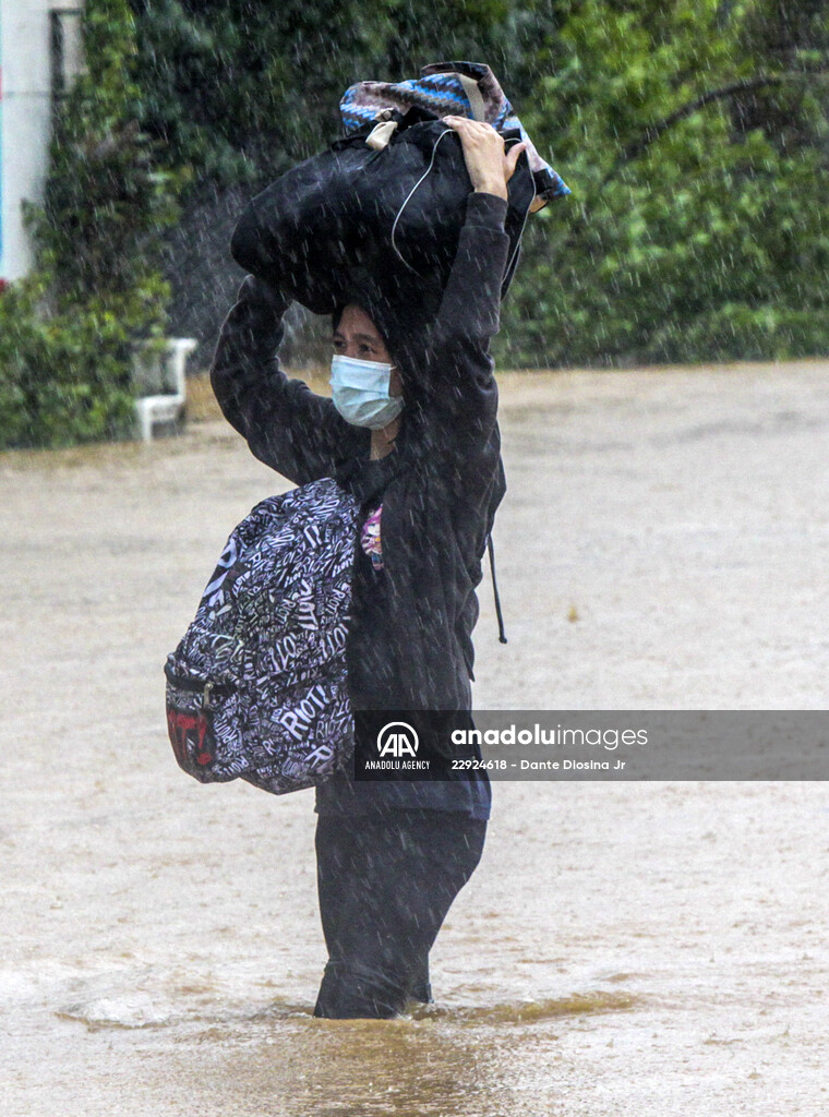 Rizal deluged by Typhoon Vamco in Philippines