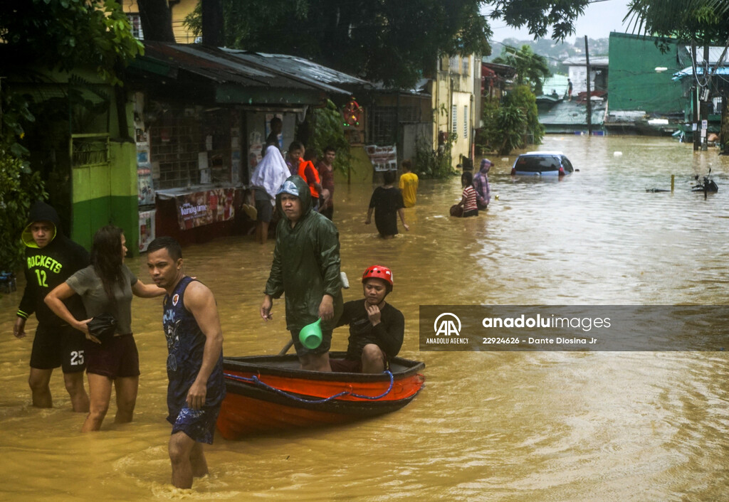 Rizal deluged by Typhoon Vamco in Philippines