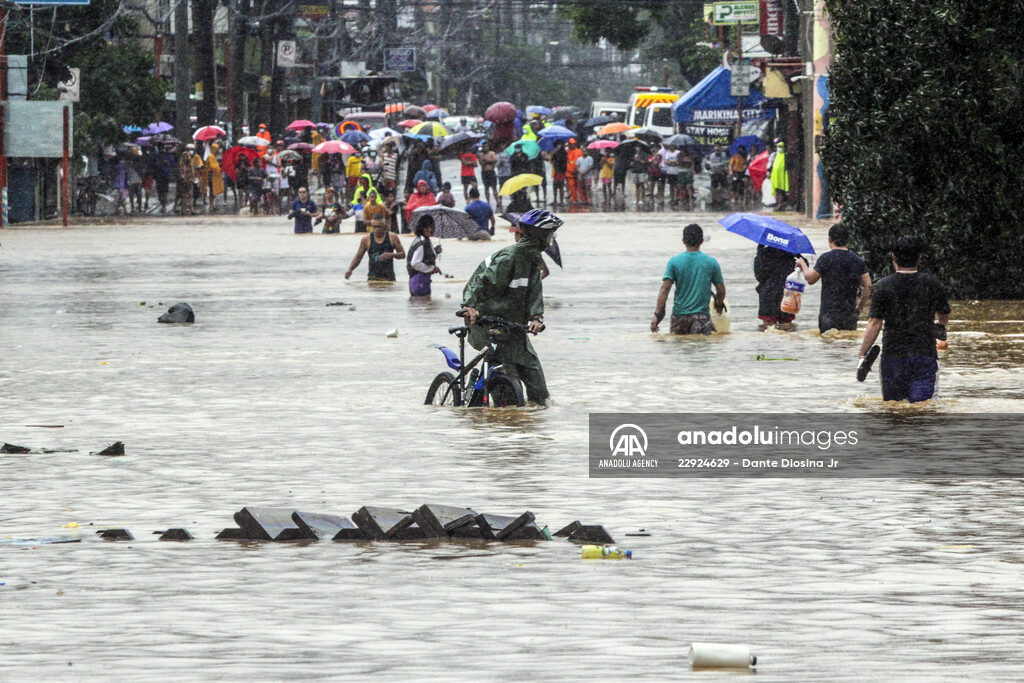 Rizal deluged by Typhoon Vamco in Philippines