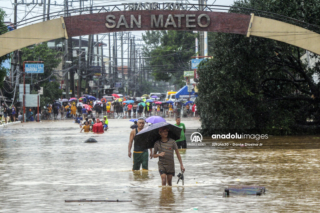 Rizal deluged by Typhoon Vamco in Philippines