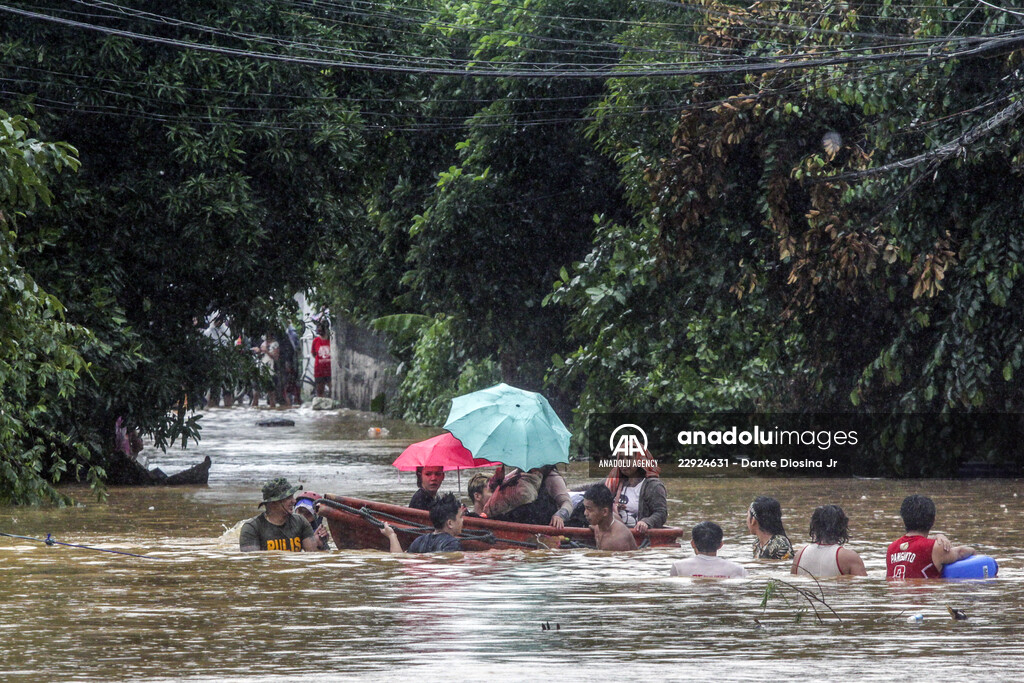 Rizal deluged by Typhoon Vamco in Philippines
